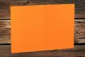 [16407121] Klappkarten 148/297x210 mm (A5) hochdoppelt Orange gerippt 220 g/qm